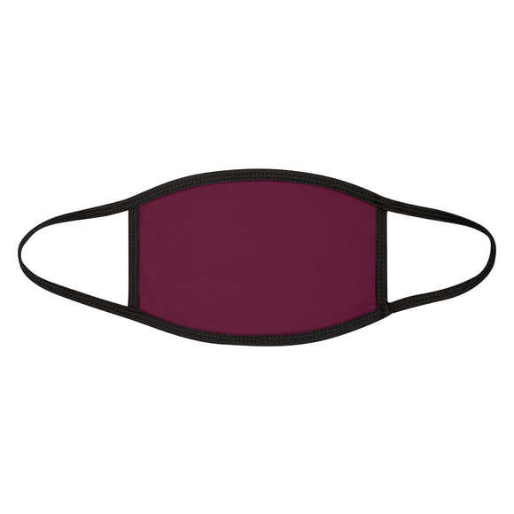 Fitted Face Mask - Solid Red Wine