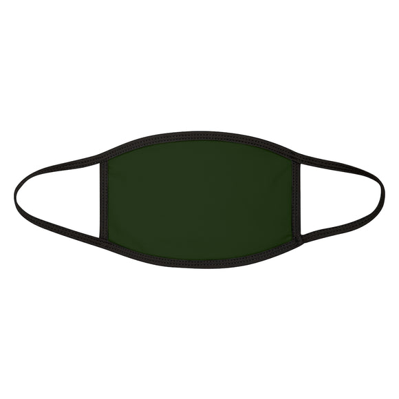 Fitted Face Mask - Solid Dark Green