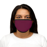 Fitted Face Mask - Solid Red Wine
