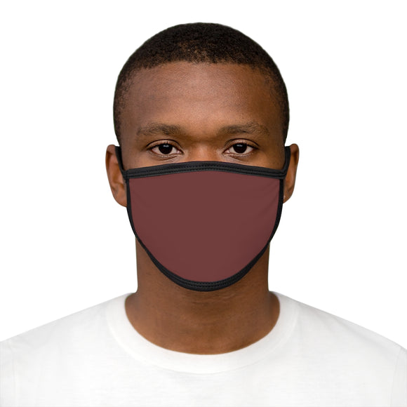Fitted Face Mask - Solid Berry Red