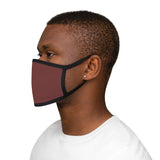 Fitted Face Mask - Solid Berry Red